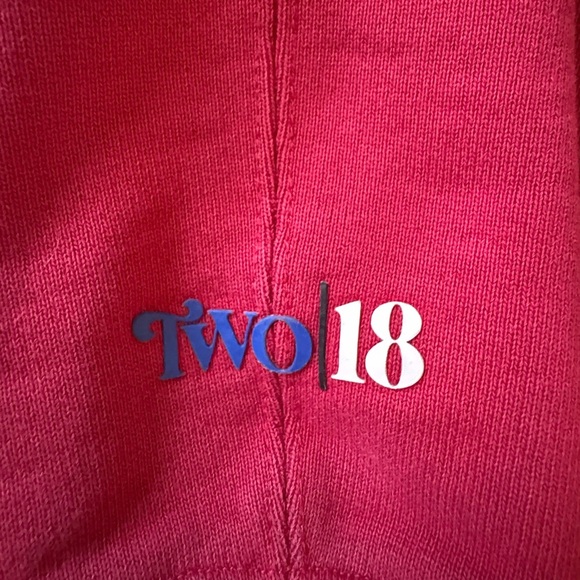 Jordan Women’s Size S Red Sweatshirt “Jordan x Two 18” - Picture 6 of 10